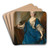 Portrait of The BaronneDe Besenval by Nicolas de Largillire Art Drink Coaster set