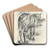Pferd im Stall by August Kratzer Art Drink Coaster set