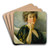 Self-Portrait in Repose by Alice Pike Barney Art Drink Coaster set