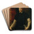 Portrait of a Man by Francesco de' Rossi Art Drink Coaster set