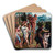 The Baptism of Christ by Workshop of Jan van Scorel Art Drink Coaster set