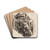 Draperistudie by Oluf Hartmann Drink Coasters - set of 4