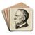 Portrait of N. Clifford Ricker by Newton A. Wells Art Drink Coaster set