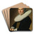 Portrait of a Lady by Johannes Cornelisz Verspronck Art Drink Coaster set
