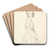 Madame Armand Bertin, ne Marie-Anne-Ccile Dollfuss by Jean Auguste Dominique Ingres Art Drink Coaster set