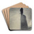 A Woman Fishing by Georges Seurat Art Drink Coaster set