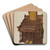 Church Organ by Amos C. Brinton Art Drink Coaster set