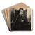 Jan Lutma, Goldsmith by Rembrandt van Rijn Art Drink Coaster set
