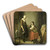 Good Neighbors', by Johannes Christiaan Janson Art Drink Coaster set Good Neighbors', by Johannes Christiaan Janson Art Drink Coaster set