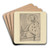 Blonde Pippa in weiem Tanzkostm mit Schirm by Ernst Ludwig Kirchner Art Drink Coaster set