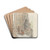 Figuren op een tempeltrap by Marius Bauer Drink Coasters - set of 4
