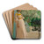 At The French Windows. The Artist's Wife by Laurits Andersen Ring Art Drink Coaster set