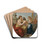The union of painting and sculpture by Louis-Jean-Franois Lagrene Drink Coasters - set of 4