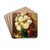 Rosen in Vase by Ferdinand Wagner Jnr. Drink Coasters - set of 4
