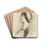 Profile Of A Young Lady by Paul Csar Helleu Drink Coasters - set of 4