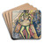 Ohne Titel (Frauenfigur) by Karl Wiener Art Drink Coaster set