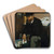 The Collector of Prints by Edgar Degas Art Drink Coaster set The Collector of Prints by Edgar Degas Art Drink Coaster set