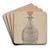 Decanter by John Dana Art Drink Coaster set
