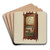 Shelf Clock by Frank Wenger Art Drink Coaster set
