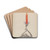 Candlestick by Arthur Wegg Drink Coasters - set of 4