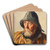 Portrt af en fisker by Michael Ancher Art Drink Coaster set