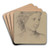 Bildnis eines Mdchens nach rechts by Marie Ellenrieder Art Drink Coaster set
