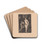 Staande naakte vrouw en zittende naakte man by Henri de Groux Drink Coasters - set of 4 Staande naakte vrouw en zittende naakte man by Henri de Groux Drink Coasters - set of 4
