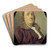 Benjamin Franklin (1706-1790) by Joseph Siffred Duplessis Art Drink Coaster set Benjamin Franklin (1706-1790) by Joseph Siffred Duplessis Art Drink Coaster set