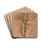 tudes d'arbres, de personnage et de mouton by Jacques-Raymond Brascassat Drink Coasters - set of 4