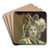 Sultane reine by Joseph-Marie Vien Art Drink Coaster set Sultane reine by Joseph-Marie Vien Art Drink Coaster set