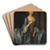 Portrait Of Mrs. Hibbert, When A Girl by Thomas Frye Art Drink Coaster set