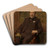 Self Portrait by Jean Franois Portaels Art Drink Coaster set