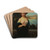 Young Woman In A Landscape by Henri Rondel Drink Coasters - set of 4