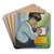 Woman Writing by August Macke Art Drink Coaster set