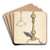 Andiron (one of pair) by Jack Staloff Art Drink Coaster set