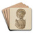 Head from Barnum Circus Wagon by Robert Galvin Art Drink Coaster set