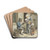 Boerenpraatje by Christina Chalon Drink Coasters - set of 4