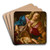 TheVirgin and Child with the Infant Saint John the Baptist by Francesco Trevisani Art Drink Coaster set
