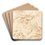 Saint Michael by Giulio Romano Art Drink Coaster set