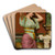 Julia by John William Godward Art Drink Coaster set