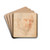 Portrait of a Man; Francesco Albani by Andrea Sacchi Drink Coasters - set of 4