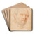 Portrait of a Man; Francesco Albani by Andrea Sacchi Art Drink Coaster set