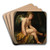 Cupid by French School Art Drink Coaster set Cupid by French School Art Drink Coaster set