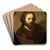 Portrait of a Bearded Man by Govert Flinck Art Drink Coaster set Portrait of a Bearded Man by Govert Flinck Art Drink Coaster set