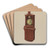 Wall Clock by Ulrich Fischer Art Drink Coaster set