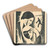 Milenci by Mikul Galanda Art Drink Coaster set Milenci by Mikul Galanda Art Drink Coaster set