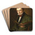 Self-Portrait by Louis Gurlitt Art Drink Coaster set