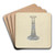 Candlestick by John Dana Art Drink Coaster set