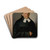 Portrait of Samuel Renss by Peter Michal Boh Drink Coasters - set of 4 Portrait of Samuel Renss by Peter Michal Boh Drink Coasters - set of 4