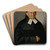 Portrait of Samuel Renss by Peter Michal Boh Art Drink Coaster set Portrait of Samuel Renss by Peter Michal Boh Art Drink Coaster set